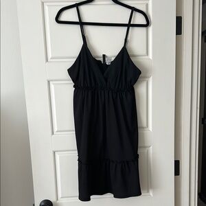 H&M Black Spaghetti Strap Midi Dress
